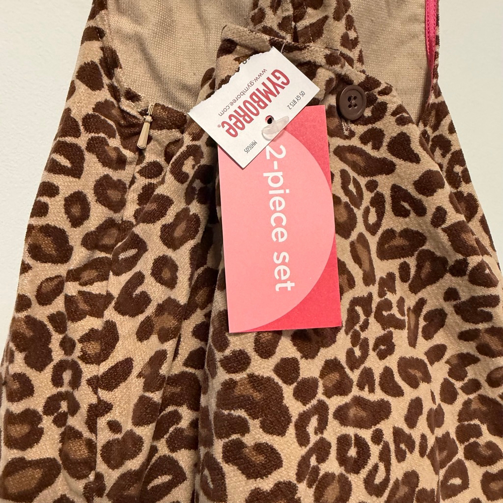 Girls Gymboree Leopard Print Casual Dress 18-24 Months Brown New NWT bloomers - Picture 13 of 14